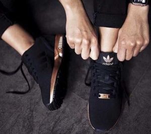 black and pink adidas sneakers